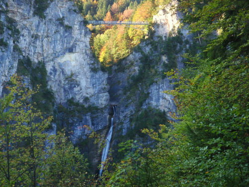 St Mary's Bridge and a beautiful natural Alp's Waterfall.